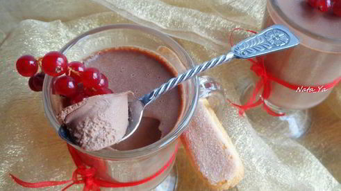 шоколадная панна котта