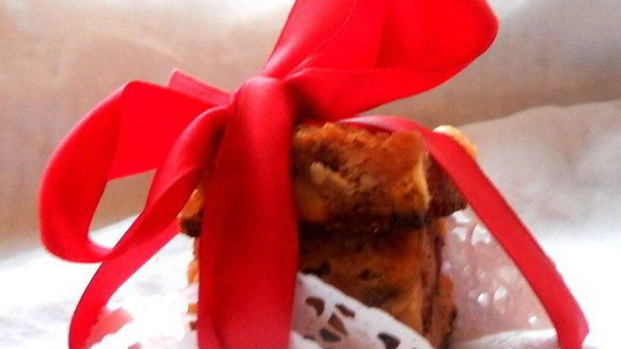 Рецепт шоколадного десерта christmas blondies