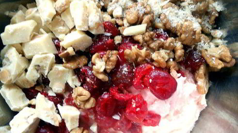 шоколадный десерт christmas blondies