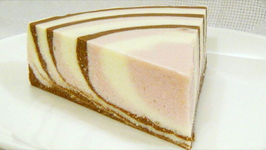 Рецепт десерта полосатое суфле