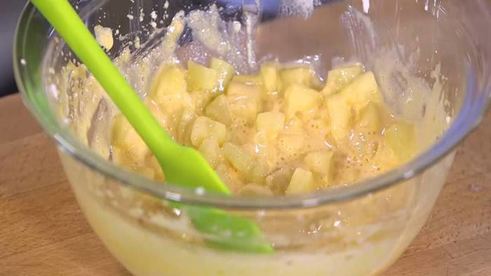 кокосовое суфле с ананасом