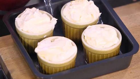 кокосовое суфле с ананасом