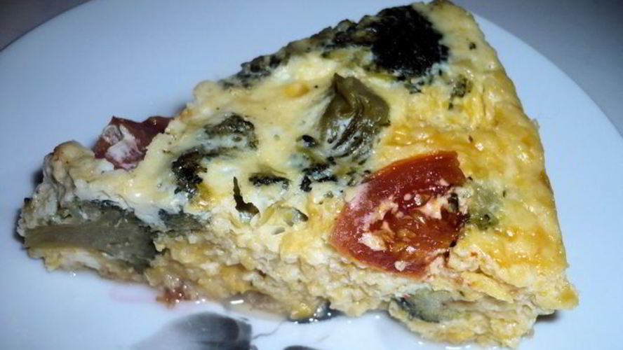 Рецепт кукурузного суфле с брокколи и помидорами