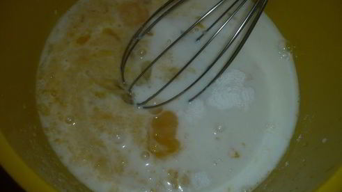 кукурузное суфле с брокколи и помидорами