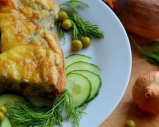 Рисовое суфле с мясом