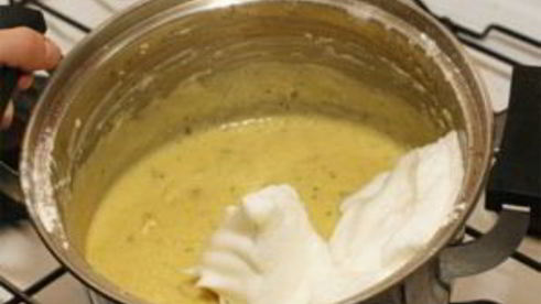 суфле из кабачков с индейкой под соусом