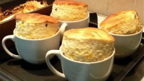 суфле из курицы с овощами