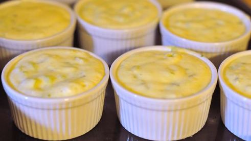 суфле с чеддером и кабачками