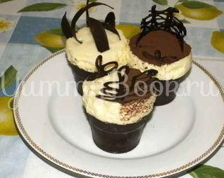 Суфле в шоколадных стаканчиках