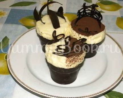 Суфле в шоколадных стаканчиках
