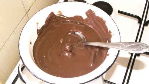 суфле в шоколадных стаканчиках