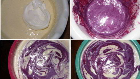 творожное суфле с черникой