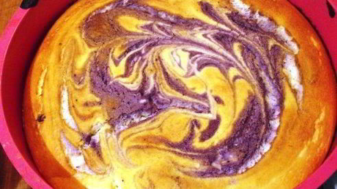 творожное суфле с черникой