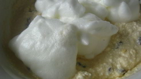 творожное суфле с изюмом