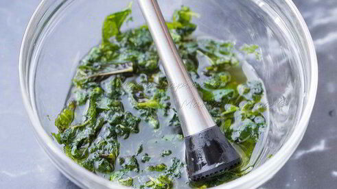 апельсиновый тирамису с мятным сиропом