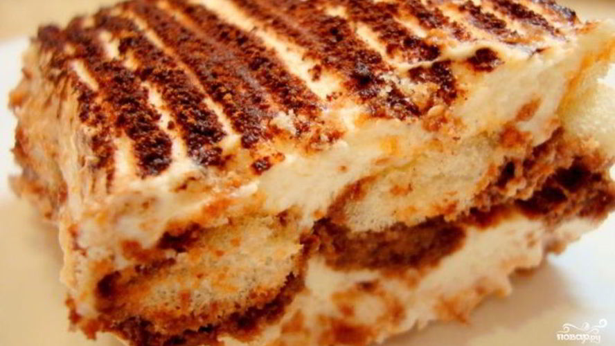 Рецепт тирамису без кофе