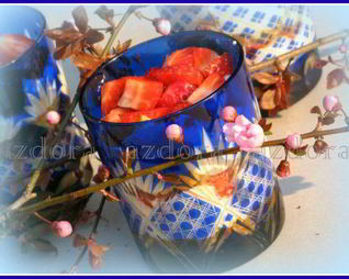 Тирамису без яиц, с рикоттой и клубникой