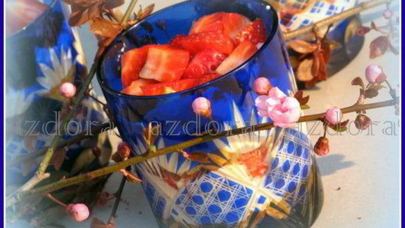 Рецепт Тирамису без яиц, с рикоттой и клубникой