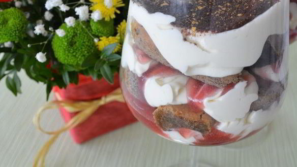 Рецепт Тирамису с малиновым сиропом