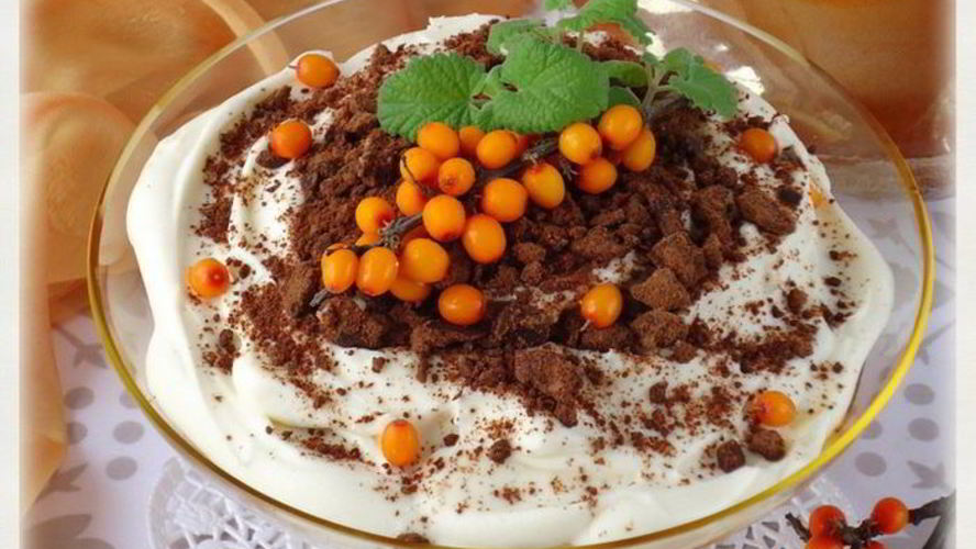 Рецепт ванильно-облепихового тирамису