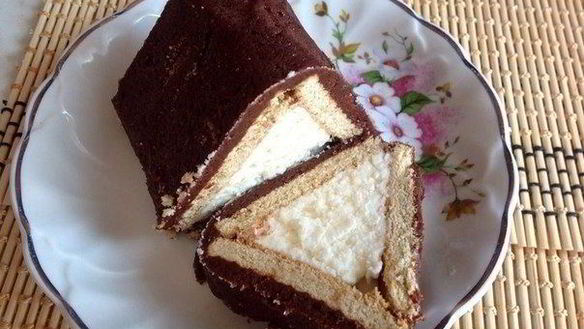 Рецепт Творожного десерта Домик