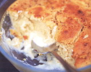 Запеченный лимонный пудинг