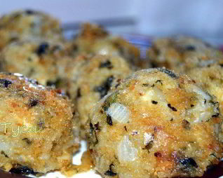 Аранчини из зеленого ризотто