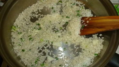 аранчини с горошком и крабовым мясом