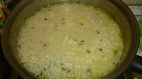 аранчини с горошком и крабовым мясом