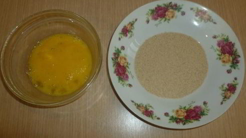 аранчини с горошком и крабовым мясом