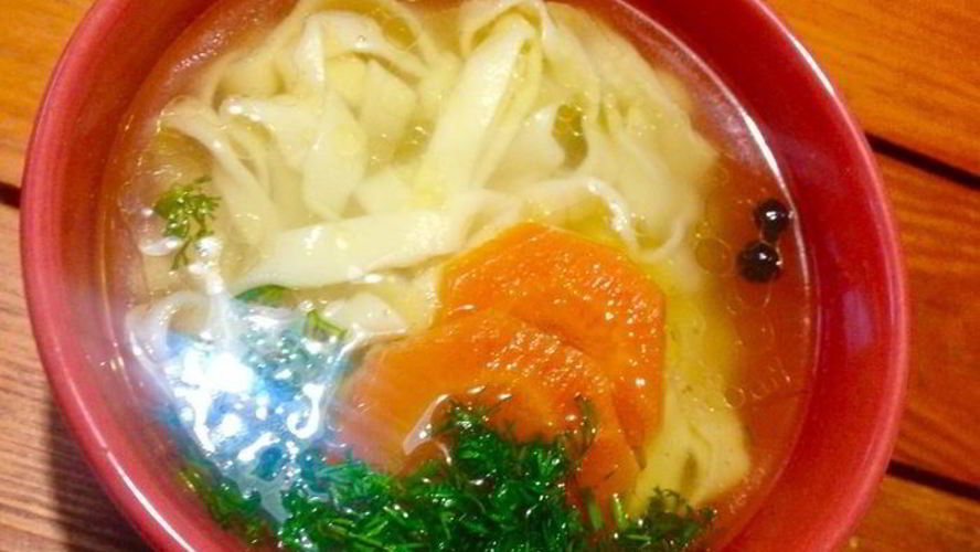 Рецепт домашней лапши на желтках