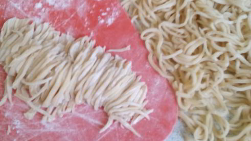 домашняя лапша с мясом