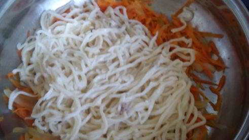 домашняя лапша с мясом