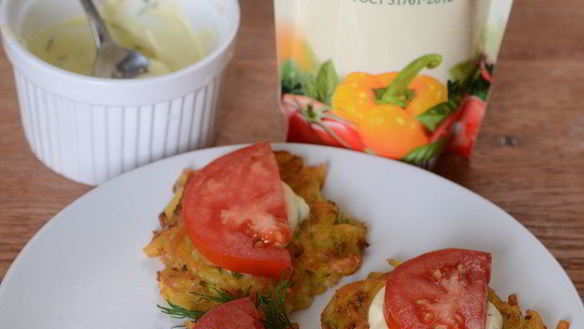 Рецепт Драников из кабачков и картофеля с майонезом