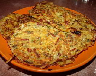 Драники с колбасой