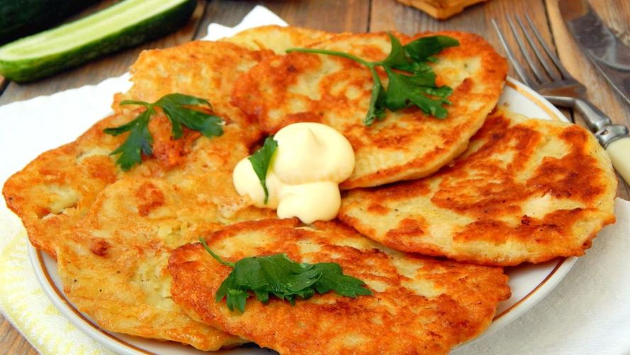 Рецепт драников с курицей