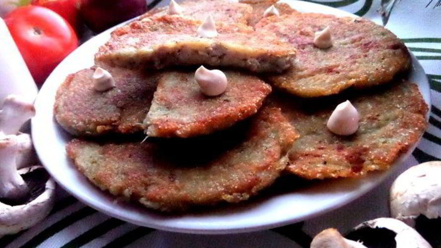 Рецепт драников с мясной начинкой