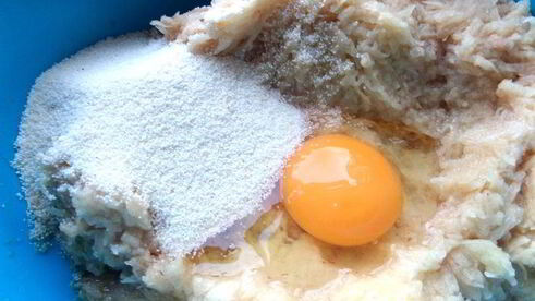 драники с мясной начинкой