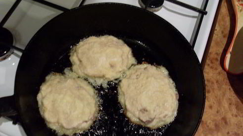 драники с мясом