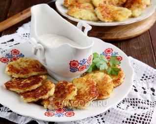 Драники с ветчиной и сыром