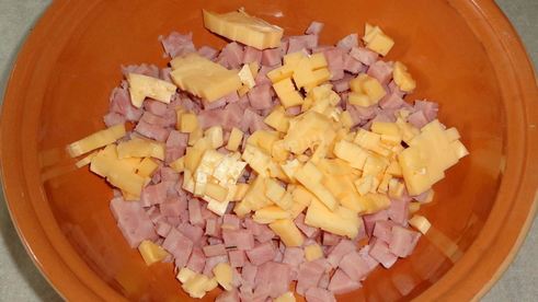 драники с ветчиной