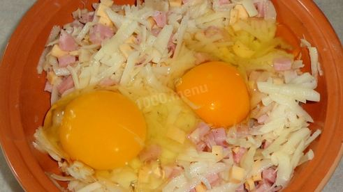 драники с ветчиной