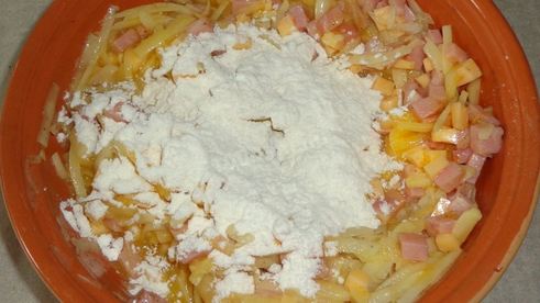 драники с ветчиной