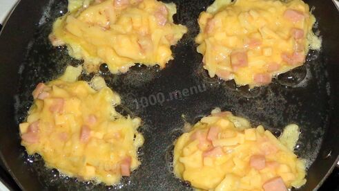 драники с ветчиной