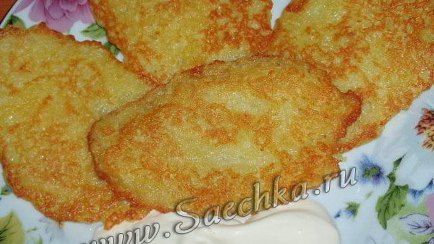 Рецепт картофельных драников постных