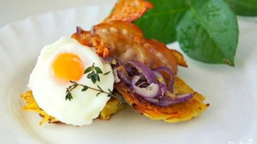 Рецепт картофельных драников с беконом