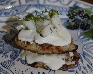 Картофельные драники с треской