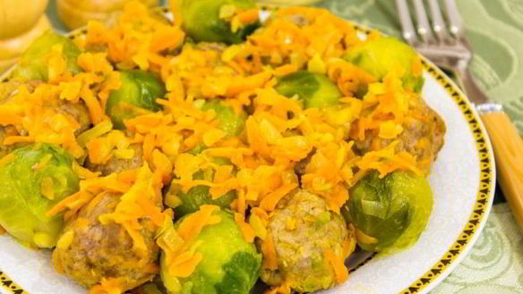 Рецепт Брюссельской капусты с фрикадельками