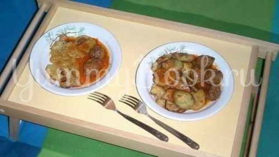 Рецепт фрикаделек с печеным картофелем