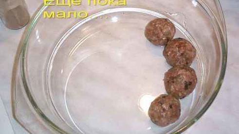 фрикадельки с печеным картофелем